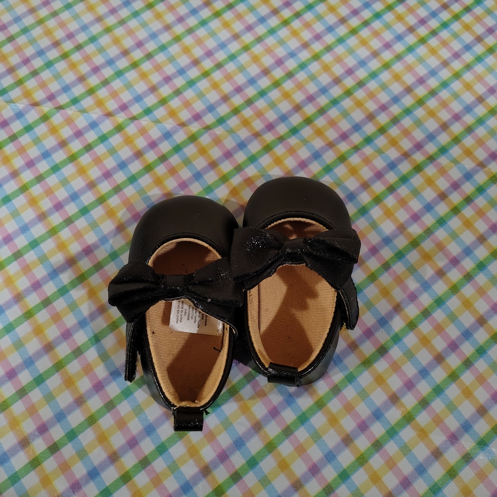 Black Bow Kids Shoes